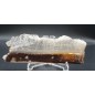 Selenite crystal with Leimonite
