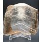 Selenite crystal with Leimonite