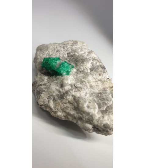 Emerald crystal in a parent rock