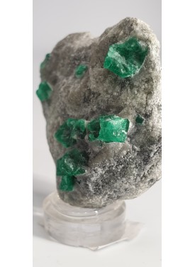 Emerald crystals in parent...