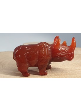 Carved rhinoceros by Carneol