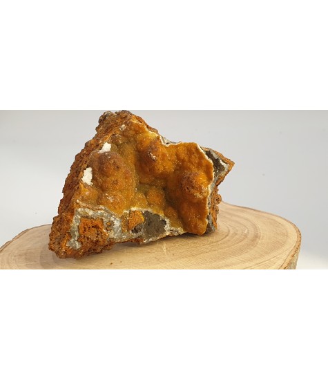 Botryoid Smithsonite with Selenite (Gypsum)