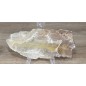 Selenite crystal with Leimonite