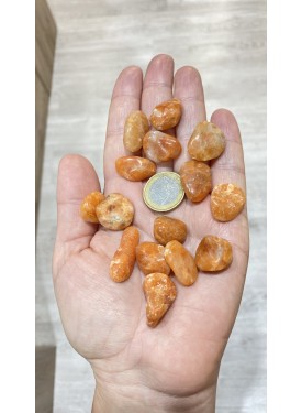 Orange Calcite pebbles (small)