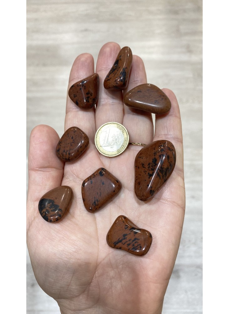 Βότσαλα Οψιδιανού ερυθρού (mahogany)