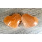 Heart orange Selenite