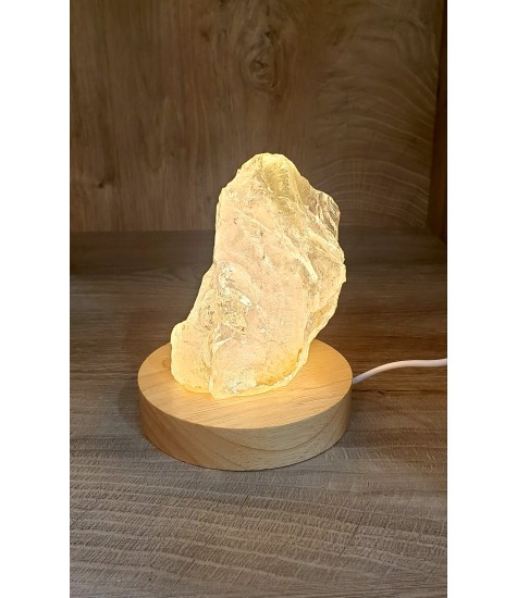 Φωτιστικό από φυσικό Χαλαζία με Χλωρίτη "SOLD"