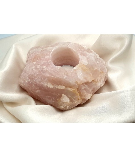 Κηροπήγιο ρεσώ από Ροζ Χαλαζία