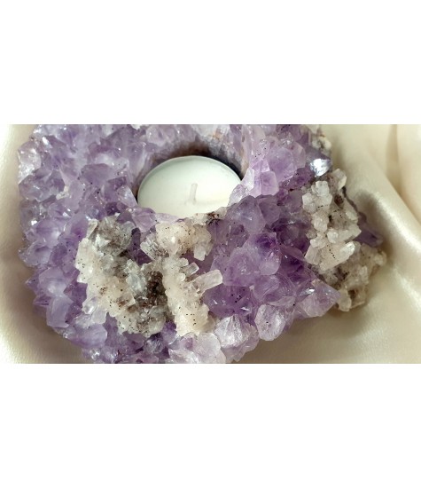 Κηροπήγιο Από Φυσικό Σύμπλεγμα Αμέθυστου "SOLD"