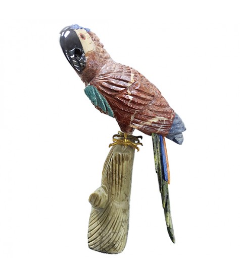 Παπαγάλος Από Ημιπολύτιμους Λίθους