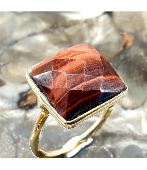 Ασημένιο 925 δαχτυλίδι με Μάτι Ταύρου.