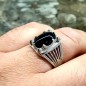 Ασημένιο 925 ανδρικό δαχτυλίδι με Ονύχα.