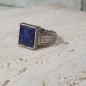 Ασημένιο 925 ανδρικό δαχτυλίδι με Λάπις Λάζουλι. "SOLD"