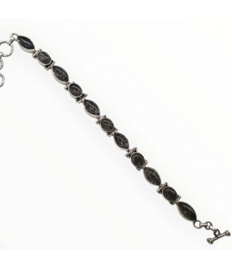 Γυναικείο βραχιόλι από Ασήμι 925 με Χαλαζία & Μαύρη Τουρμαλίνη – Προστασία & Ισορροπία