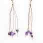 Χειροποίητα Σκουλαρίκια από Ασήμι 925 με Αμέθυστο – Επιχρυσωμένα Κοσμήματα Μοναδικής Αισθητικής