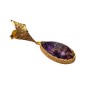Επιχρυσωμένα Ασημένια Σκουλαρίκια 925 με Copper Amethyst