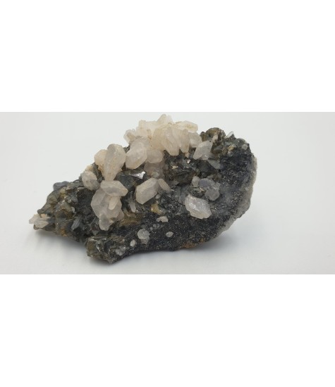 Calcite complex with Quartz and Galenite