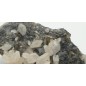 Calcite complex with Quartz and Galenite