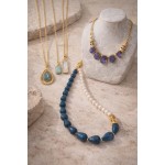 Ασημένια Μενταγιόν & Κολιέ με Κρυστάλλους