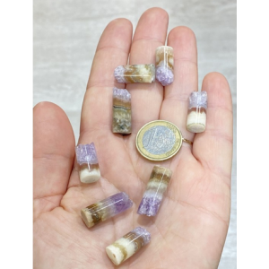 Amethyst with quartz and agate